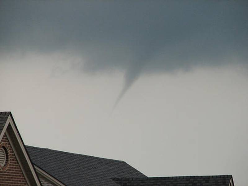 Conditions are favorable Tuesday afternoon for the development of funnel clouds, which could potentially touch down and become brief landspout tornadoes, according to the National Weather Service of Chicago.