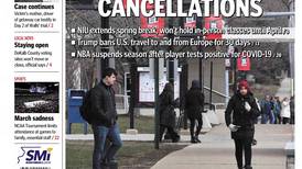 March 12 historical covers: Corona Cancellations