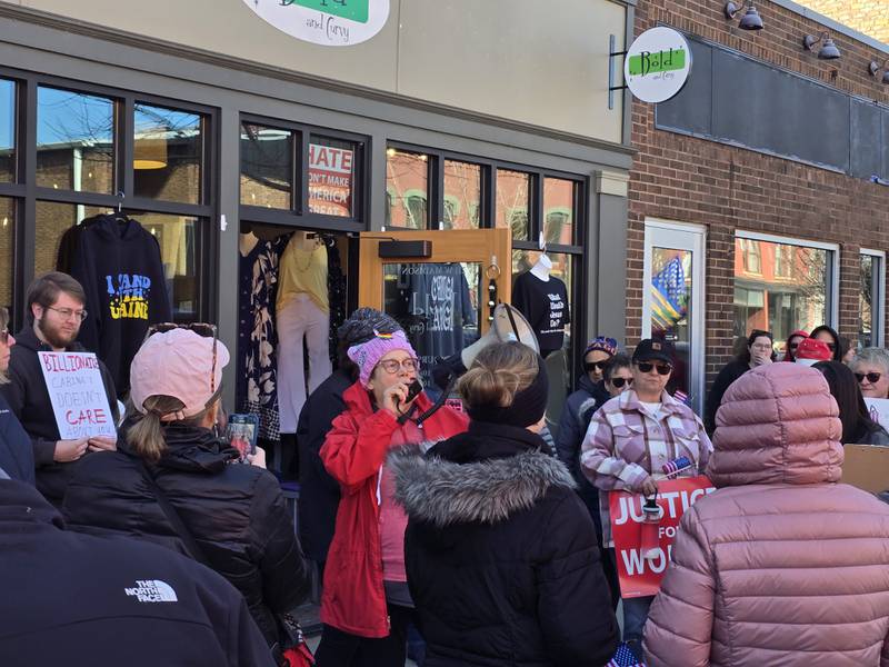 Organizers for the March for Democracy on International Women's Day, Saturday, March 8, 2025, spoke to several residents who participated in the event in downtown Ottawa.