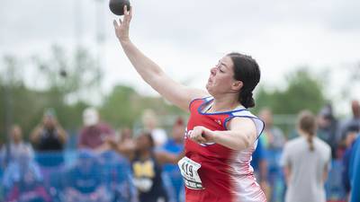 Jenae Bothe of Oregon wins Class 1A shot put title