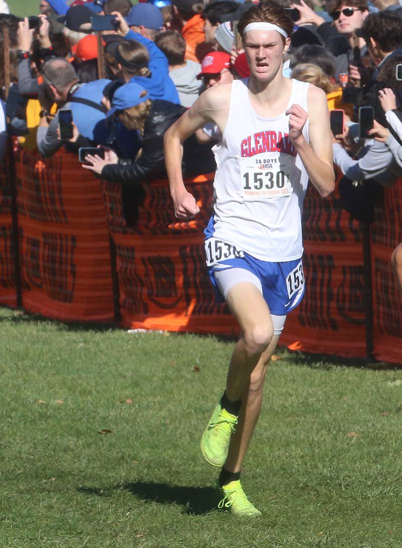 Glenbard South's Tim Jochum competes in the Class 2A State Cross Country race on Saturday, Nov. 4, 2023 at Detweiller Park in Peoria.