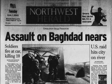 Historical covers for April 1: Motorola plant closes in Harvard