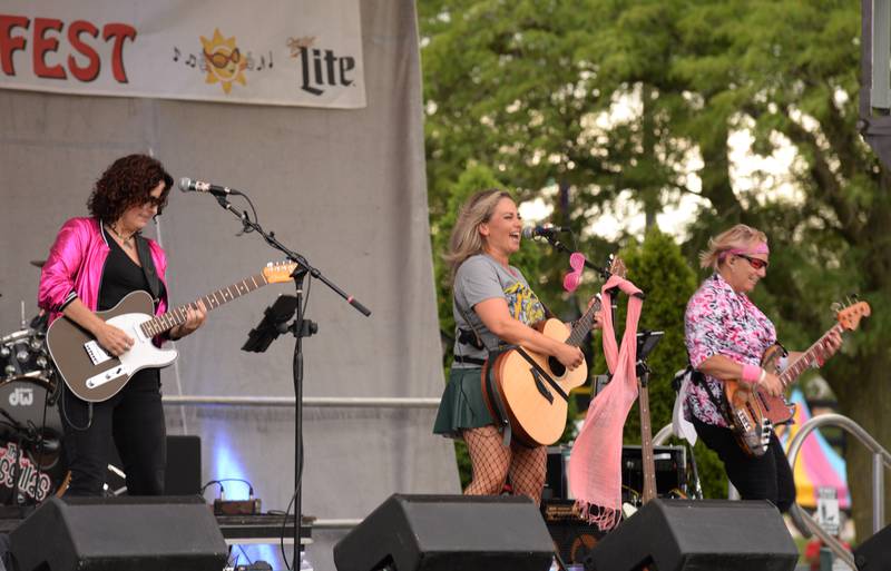Members of The Prissillas perform during the LaGrange Endless SummerFest Sunday Aug 6, 2023.
