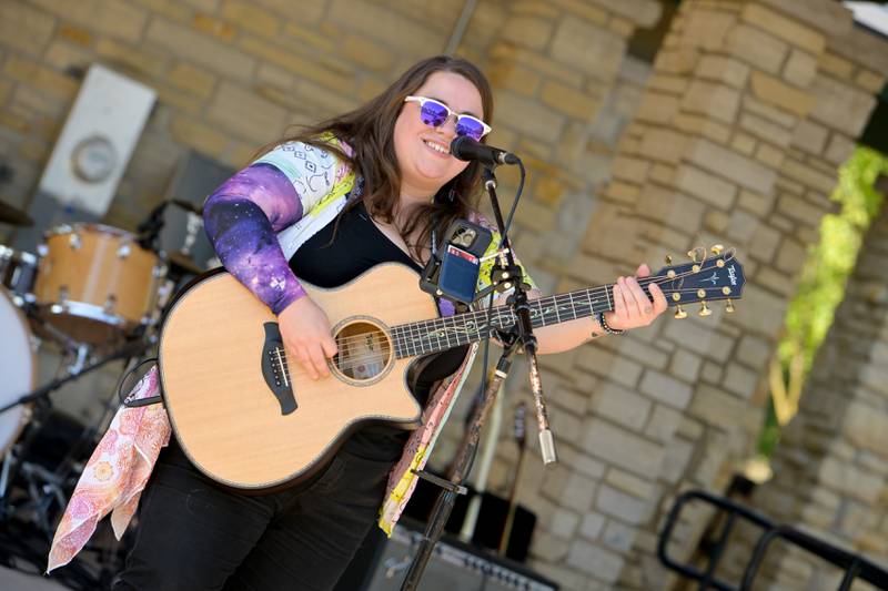 Cheryl Rodey performs on stage at the Batavia MainStreet’s Block Party & Taste of Batavia on Sunday, Aug 31, 2025 in Batavia.