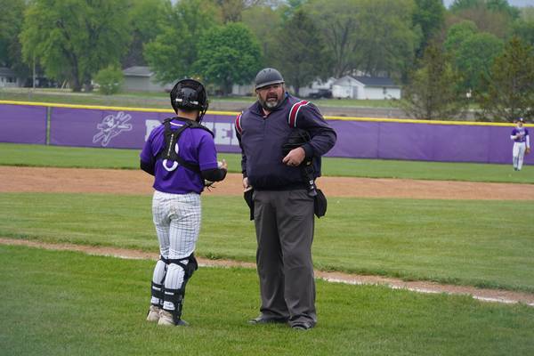 Griffith marks 40 years of umpiring in the Rochelle area: ‘I’m out here for the kids’