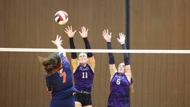 Photos: IHSA Class 2A Herscher Regional championship - Wilmington vs. Pontiac, girls volleyball