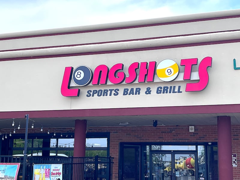 The front entrance of Longshots, 1609 W. Jefferson St., Joliet, seen on Tuesday, May 12, 2026.