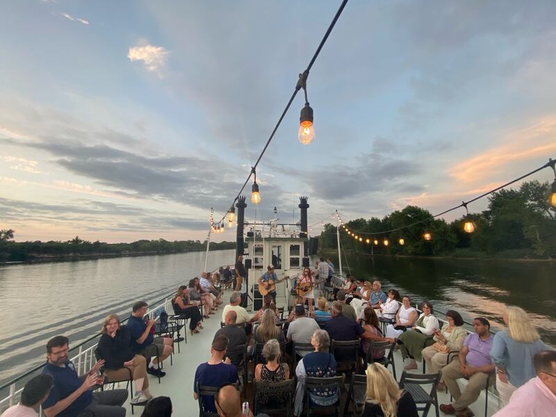 Fall color cruises with live music aboard the The Sainte Genevieve Riverboat are just one of the ways you can celebrate the changing seasons in Starved Rock Country.

Photo provided by Ste. Genevieve Riverboat