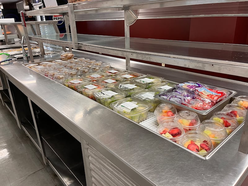 Students at Morris High School enjoy expanded fresh grab-and-go options introduced by Quest Food Management this school year.