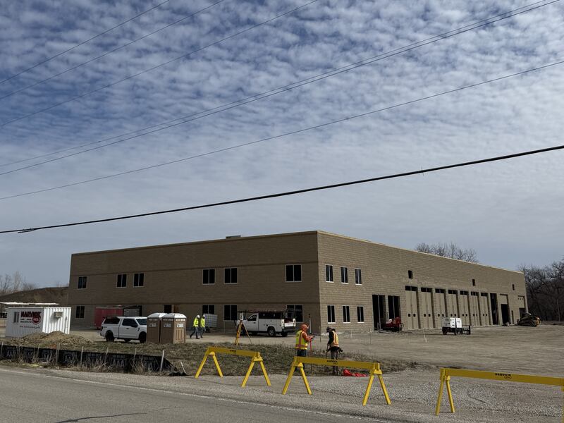 The new Morris Public Works building at the corner of Ashley Road and Gun Club Road in Morris on March 8, 2025.