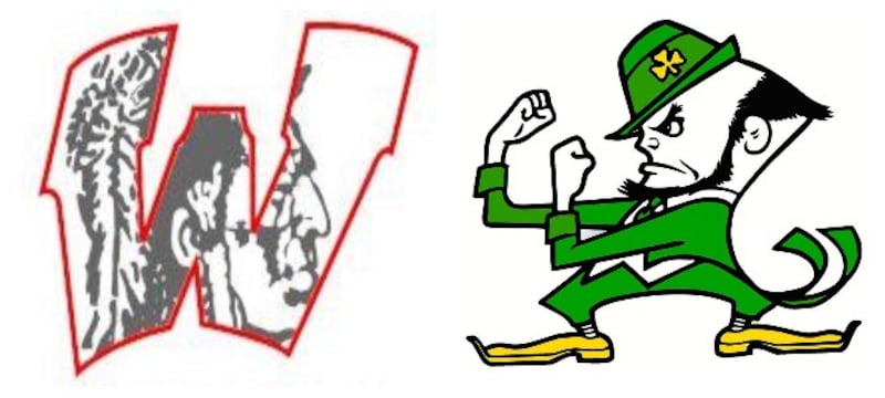 Seneca and Woodland logos together