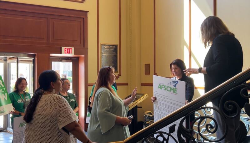 The president for AFSCME 1890, Rave Meyer, invited NIU President Lisa Freeman on Sept. 16, 2025, to their public contract negotiation scheduled for two days later.