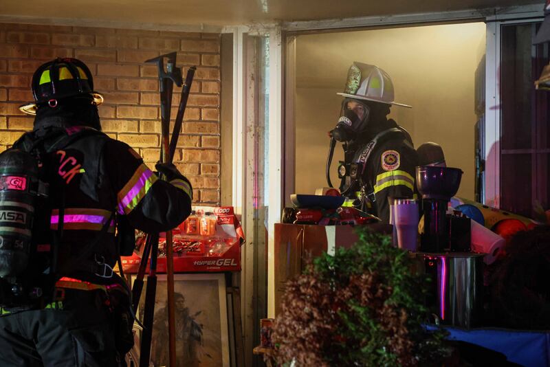 Two residents were displaced after a kitchen fire near Woodstock Oct. 1, 2025.