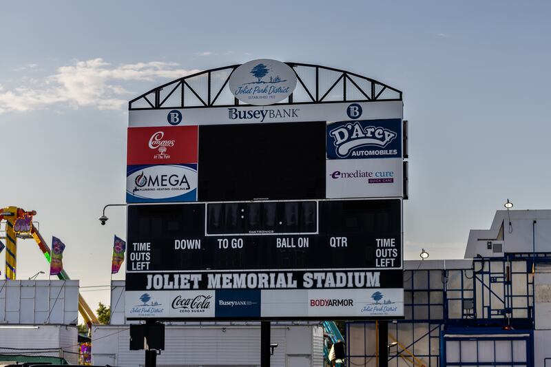 Busey Bank Field at Joliet Memorial Stadium hosts Taste of Joliet on June 20, 2025.