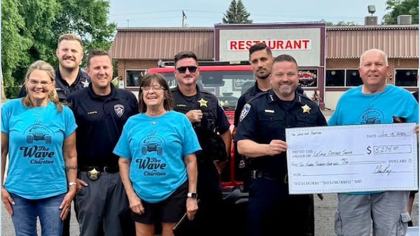 The Wave for Charities supports Officer Santa program in La Salle
