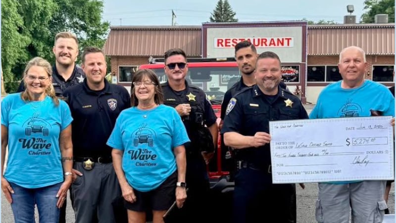 The Wave for Charities supports Officer Santa program in La Salle