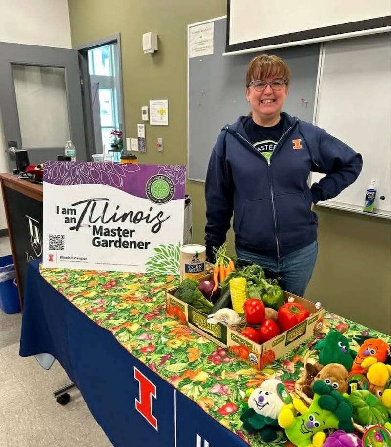 The University of Illinois Extension will host a summer 2026 session of online master gardener training for residents of Will, Grundy and Kankakee counties. Pictured is master gardener Jen Vock.