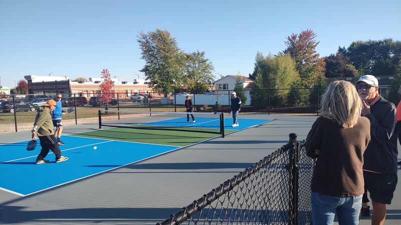 The pickleball courts at Ed Hayes Park officially were open Monday, Oct. 20, 2025.