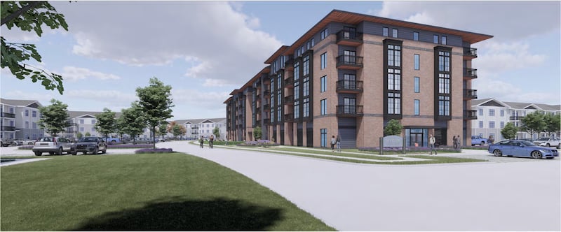 There is a proposal to raze the former Traughber Junior High School at 61 Franklin St. in Oswego and build a 246-unit apartment and townhouse development.