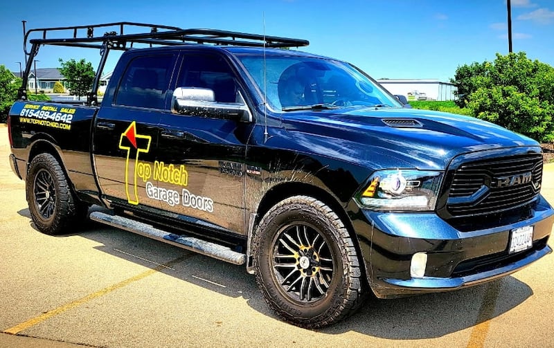 Chris Sheley and Nathan Cox launched Top Notch Garage Doors in Dixon a little over a year ago.