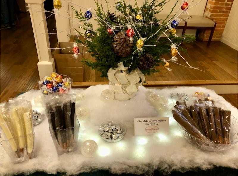 Kishwaukee Valley Art League's 2024 Sycamore Winter Chocolate Walk display