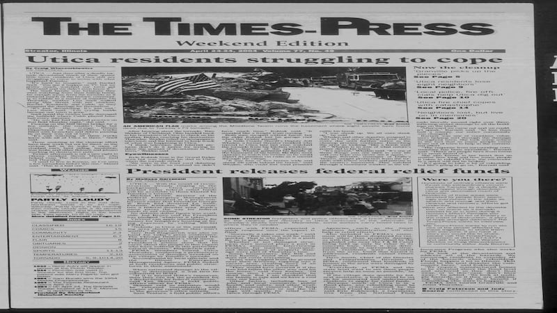 Historical covers for April 23: The aftermath of the Utica tornado