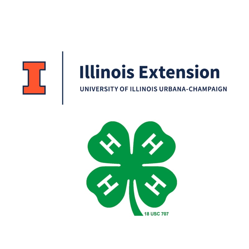 The University of Illinois Extension 4-H logo.