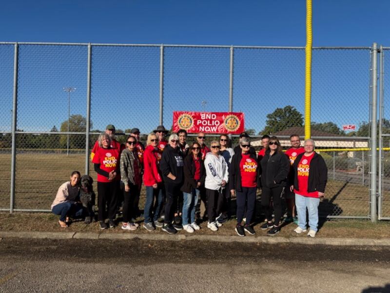 Members of the six Rotary Clubs of Dixon, Morrison, Rock Falls, Sterling Noon, Twin Cities Sunrise, and Walnut joined in the Tenth Annual End Polio Now Walk on October 11 along the Hennepin Canal in Rock Falls to create an awareness of the effort to eradicate polio from our world.