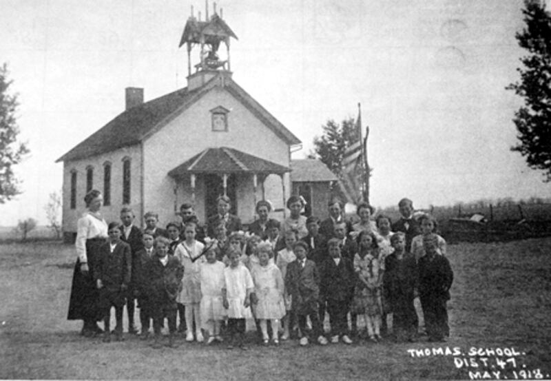 The Thomas School was one of Bureau County’s nearly 200 one-room schoolhouses. According to the Regional Office of Education, the Thomas School, located in northwest Bureau County, closed in 1943.