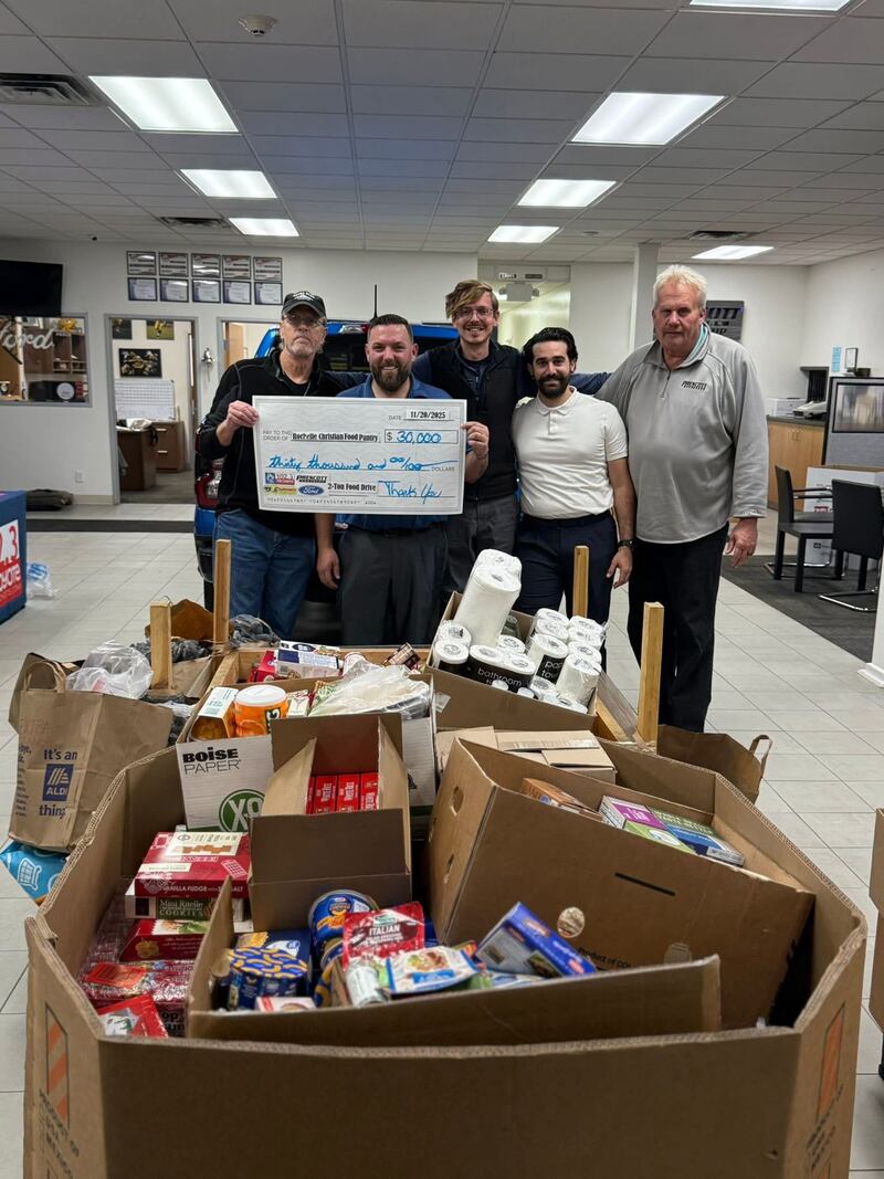On Thursday, Nov. 20, 2025, dozens of local businesses, organizations and residents contributed hundreds of pounds of nonperishable food and more than $30,000 in cash donations.