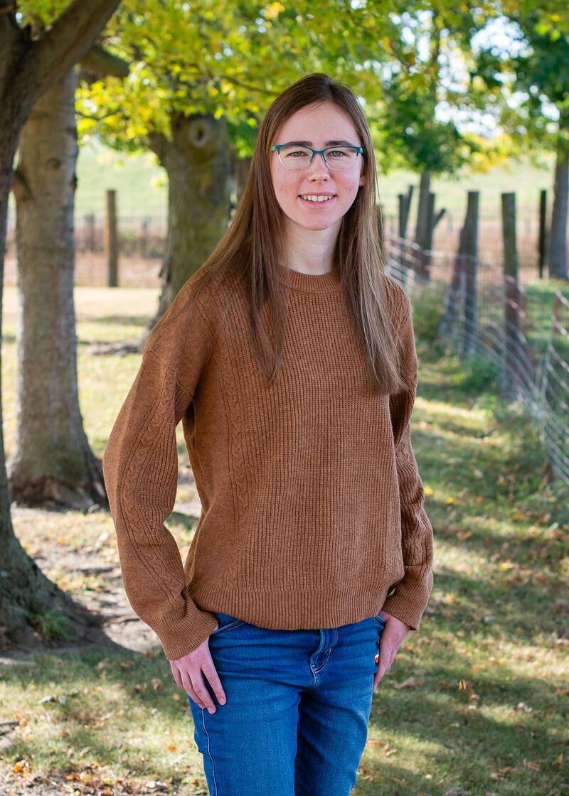 Sarah Rossi, the recipient of the Morris Area Garden Club's scholarship for 2025-2026,