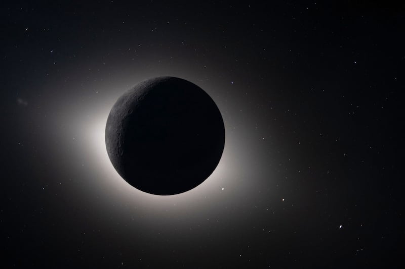 FILE - In this photo provided by NASA and captured by the Artemis II crew from lunar orbit, the Moon eclipses the Sun on April 6, 2026. (NASA via AP, File)