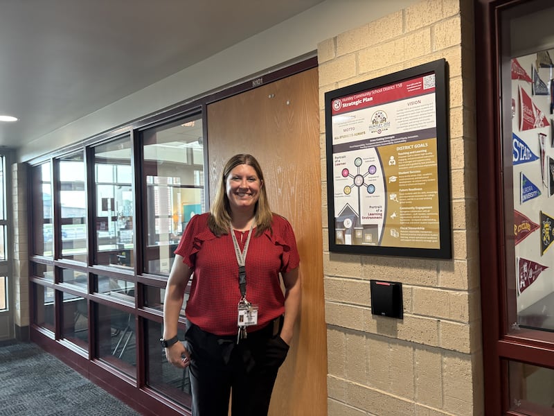 Marlowe Middle School principal Jillian Pearce pictured at Heineman Middle School in Algonquin Aug. 14, 2025.