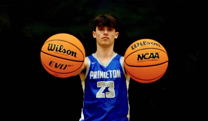 Princeton senior all-stater Noah LaPorte had a memorable senior season, breaking the school's all-time scoring record and leading the Tigers to the sectional finals for the third straight year. He repeats as the BCR Player of the Year in 2024-25.