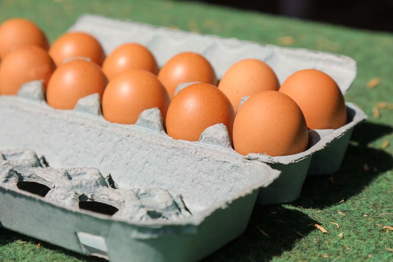 The average price for eggs nationwide recently eased to $1.43 per dozen.
