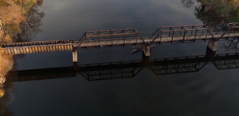 The Wauponsee Glacial Trail bridge over the Kankakee River in Custer Park is one of five unique spans that are part of a Bridges of Will County challenge.