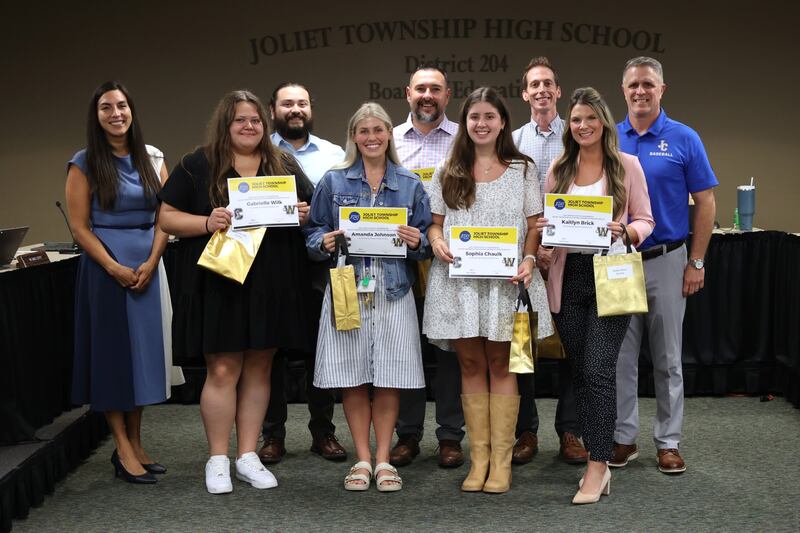 Joliet Township High School District 204 honored 36 faculty members at its August board of education meeting for achieving tenure status.