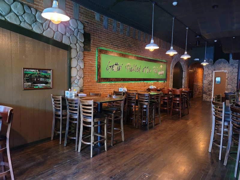 The inside of The Angry Pickle Pub, now open in downtown Sycamore.