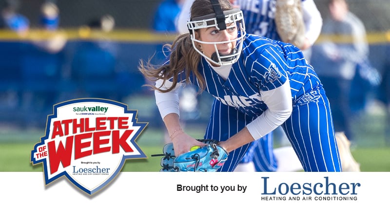 Newman senior softball player Brenleigh Cook is the Sauk Valley Athlete of the Week, presented by Loescher Heating and Air Conditioning.