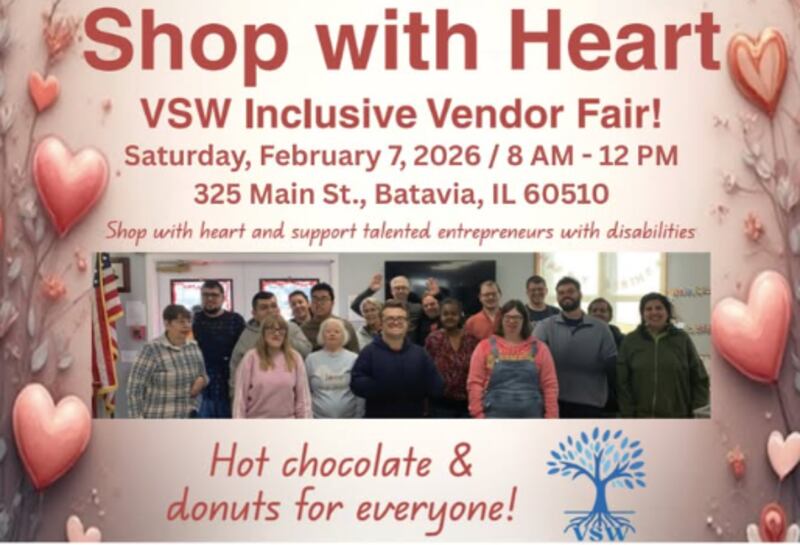 VSW in Batavia is hosting an all-inclusive vendor fair on Feb. 7, 2026.