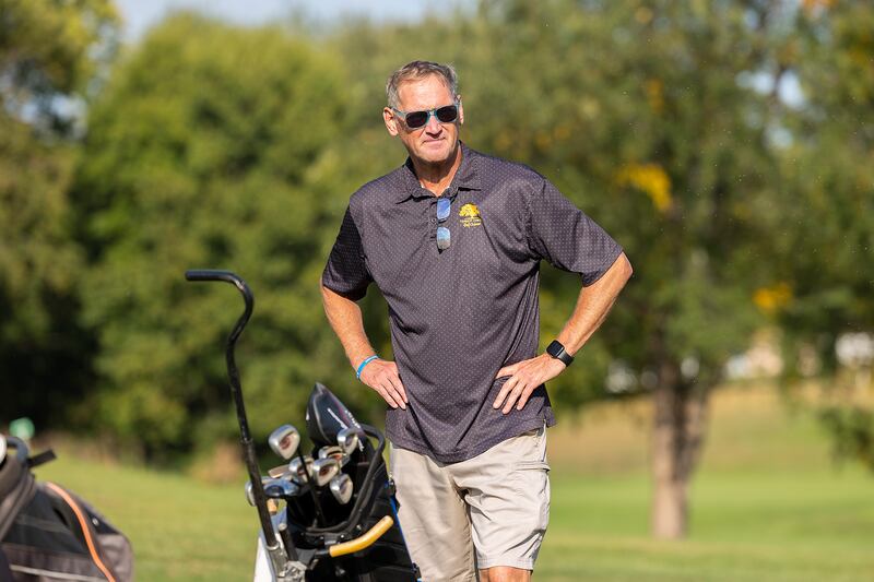 PGA pro Chip Staebell provides instruction Wednesday, Sept. 10, 2025, for an 8-14 year old golf league at Timber Creek in Dixon. Staebell will be putting together a PGA Jr. League next spring to get youngsters interested and excited about golf.