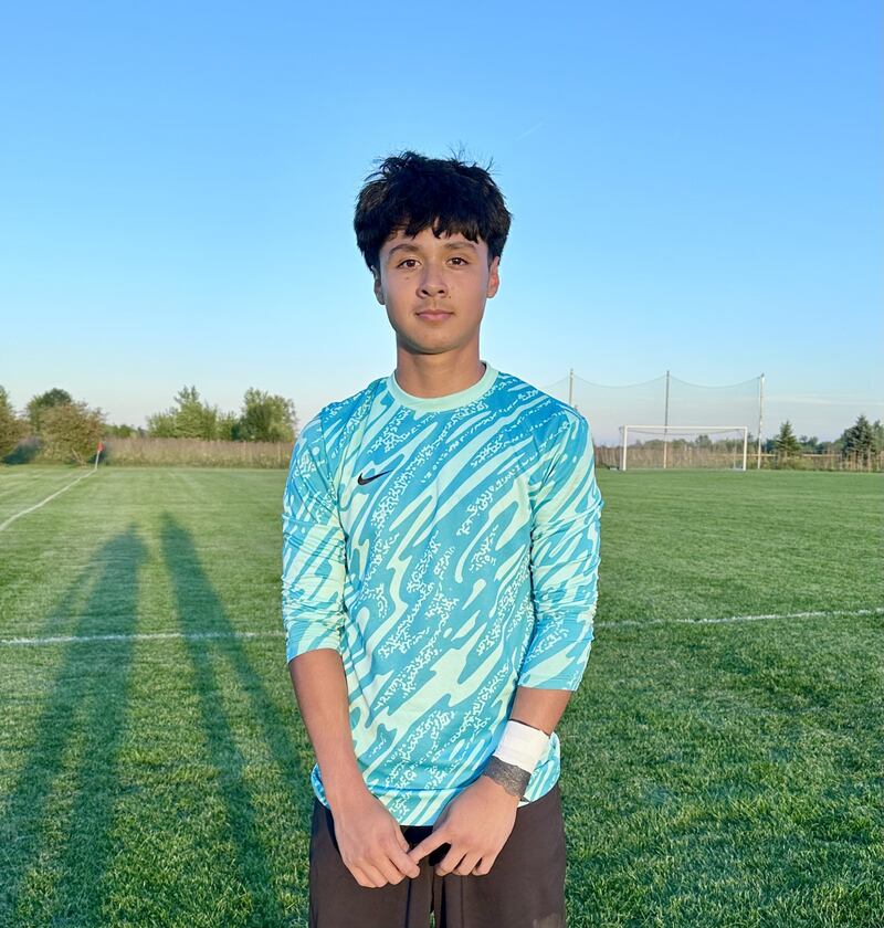 Woodstock North goalkeeper Alex Carbajal recorded eight saves during regulation time and made two key stops in a PK shootout to help the Thunder beat Harvard on Monday evening.