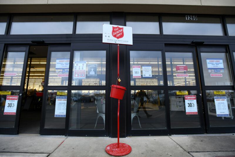 Salvation Army red kettle