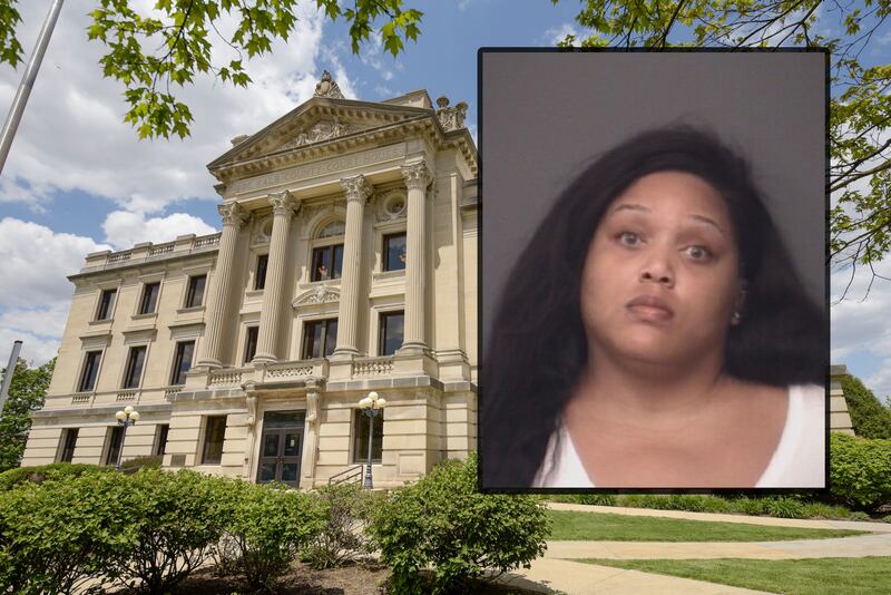 Paa’Shion T. Mhoon, 33, of DeKalb, charged in $1.9 million embezzlement scheme while employed at Cole Pallet Services in DeKalb. (Inset photo provided by DeKalb Police Department)