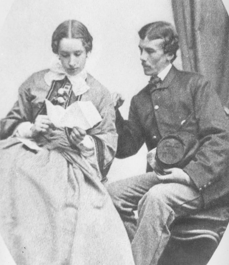 Josephine and Charles Russell Lowell are pictured around 1863.
