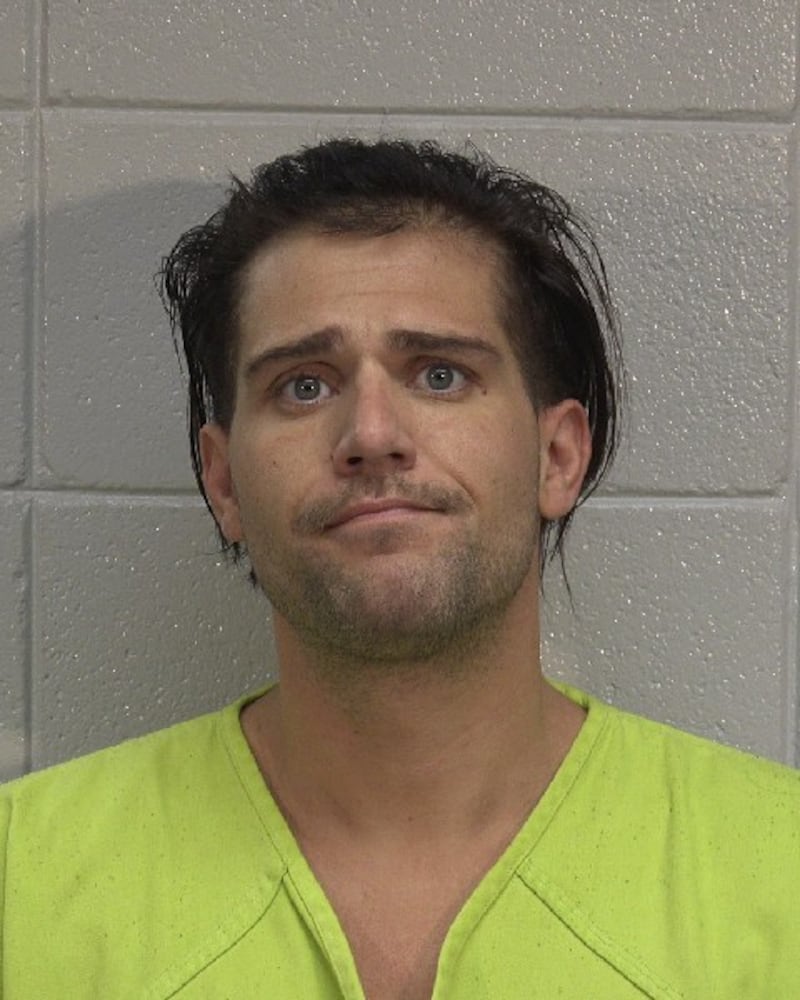 Cameron Cudney, 32, Oakwood, who was arrested in Gardner on Friday after leading police on a chase.