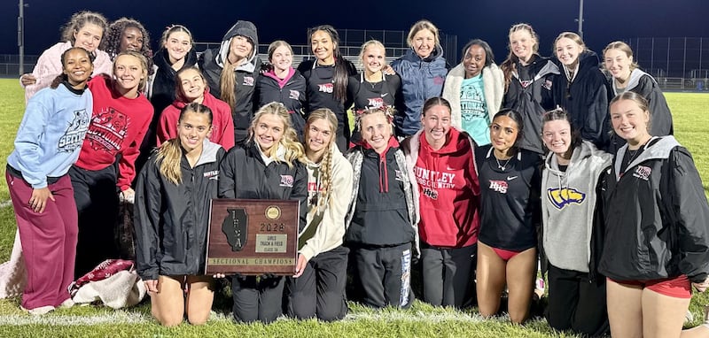 Huntley won four events and scored 148 points to claim the IHSA Class 3A Belvidere North girls track and field sectional title on Wednesday. It's the fifth in a row for the Red Raiders.