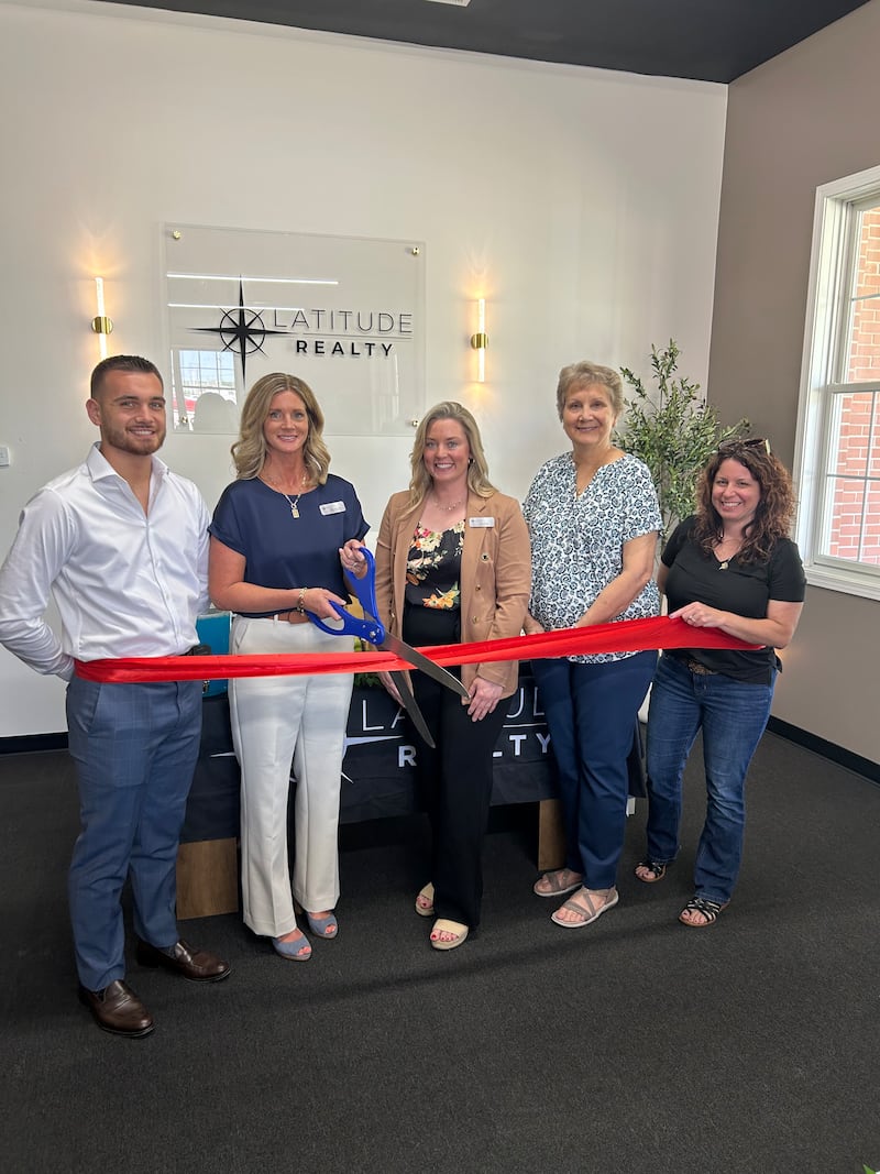The Grundy County Chamber of Commerce & Industry held a ribbon cutting ceremony for Latitude Realty in Diamond May 15 with Mayor Terry Kernc.