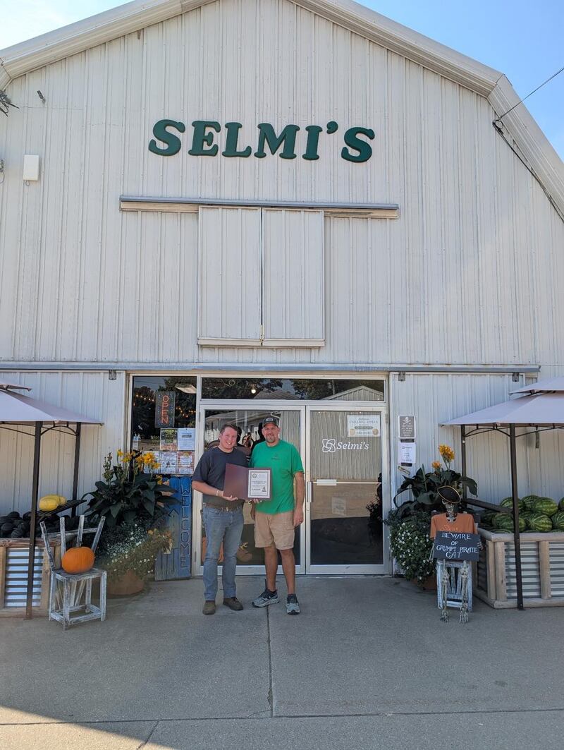 State Rep. Brad Fritts met with fourth-generation owner Matt Selmi and presented him with a certificate of appreciation for the family’s decades of service, community involvement, and leadership.