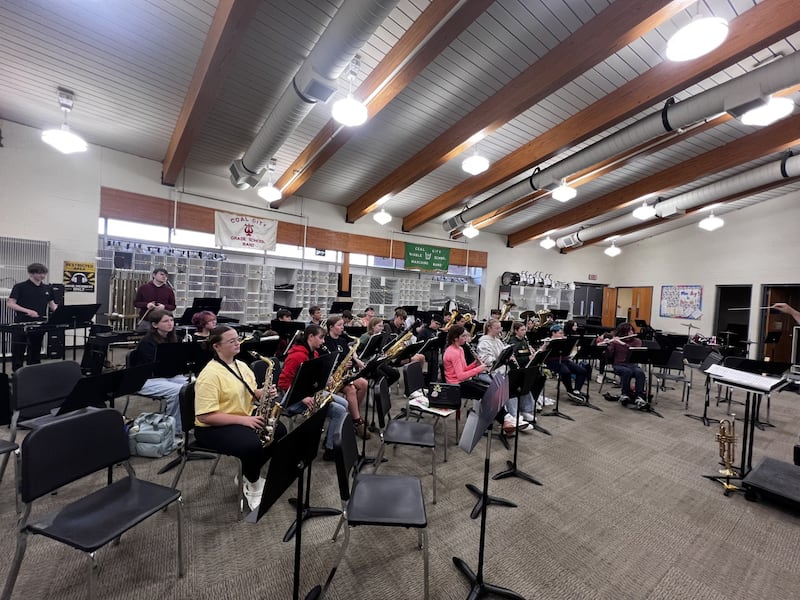 The Coal City Middle School seventh and eighth grade band, under the direction of Andrew Brimm, are preparing for the annual spring concert on Thursday, May 7, 2026. The concert will feature a special piece of music composed by choir director Matthew Felbein in conjunction with the nonprofit Sing Me A Story Foundation. The piece is based on a story written by two Kankakee County sisters, Annabelle and Abigail Beedle, who both have a rare, incurable disease.